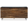Signature Design by Ashley Darrey Brown & Beige Accent Cabinet