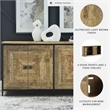 Signature Design by Ashley Camney Brown & Beige Accent Cabinet