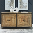 Signature Design by Ashley Camney Brown & Beige Accent Cabinet