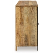Signature Design by Ashley Camney Brown & Beige Accent Cabinet
