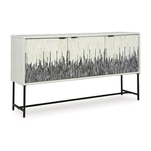 Signature Design by Ashley Freyton White & Gray Accent Cabinet