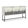 Signature Design by Ashley Freyton White & Gray Accent Cabinet