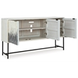 Signature Design by Ashley Freyton White & Gray Accent Cabinet