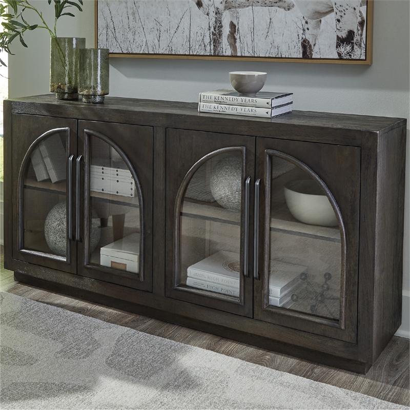Signature Design by Ashley Dreley Grayish Brown Accent Cabinet