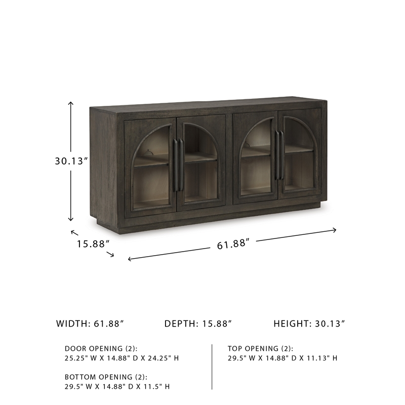 Signature Design by Ashley Dreley Grayish Brown Accent Cabinet