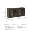 Signature Design by Ashley Dreley Grayish Brown Accent Cabinet