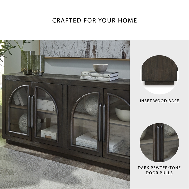 Signature Design by Ashley Dreley Grayish Brown Accent Cabinet