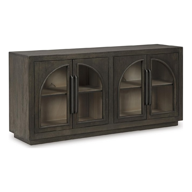 Signature Design by Ashley Dreley Grayish Brown Accent Cabinet