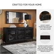 Signature Design by Ashley Vallisburg Black & Natural Accent Cabinet