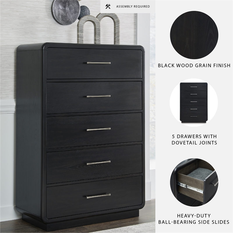 Ashley Furniture Rowanbeck Black Chest of Drawers