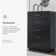 Ashley Furniture Rowanbeck Black Chest of Drawers