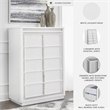 Ashley Furniture Chalanna White Chest of Drawers