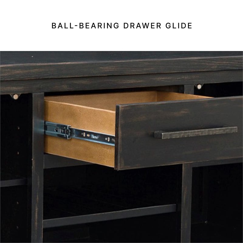 Signature Design by Ashley Galliden Black & Light Brown Dining Server