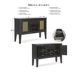 Signature Design by Ashley Galliden Black & Light Brown Dining Server