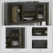 Signature Design by Ashley Galliden Black & Light Brown Dining Server