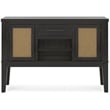Signature Design by Ashley Galliden Black & Light Brown Dining Server