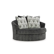 Signature Design by Ashley Biddeford Shadow Oversized Swivel Accent Chair