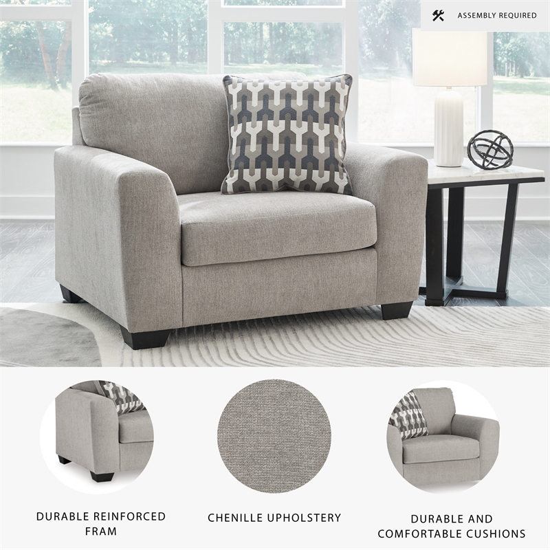 Signature Design by Ashley Avenal Park Flannel Oversized Chair