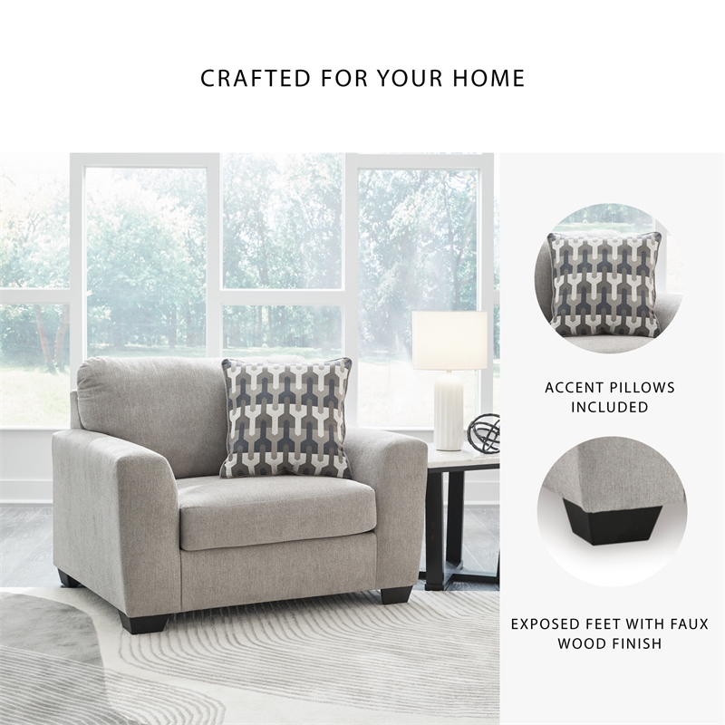 Signature Design by Ashley Avenal Park Flannel Oversized Chair