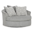 Signature Design by Ashley Casselbury Cement Oversized Swivel Accent Chair