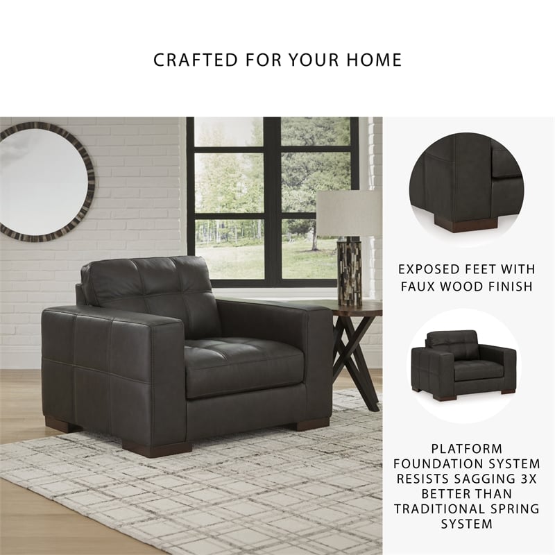 Signature Design by Ashley Luigi Thunder Oversized Chair