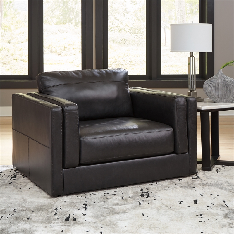 Signature Design by Ashley Amiata Onyx Oversized Chair