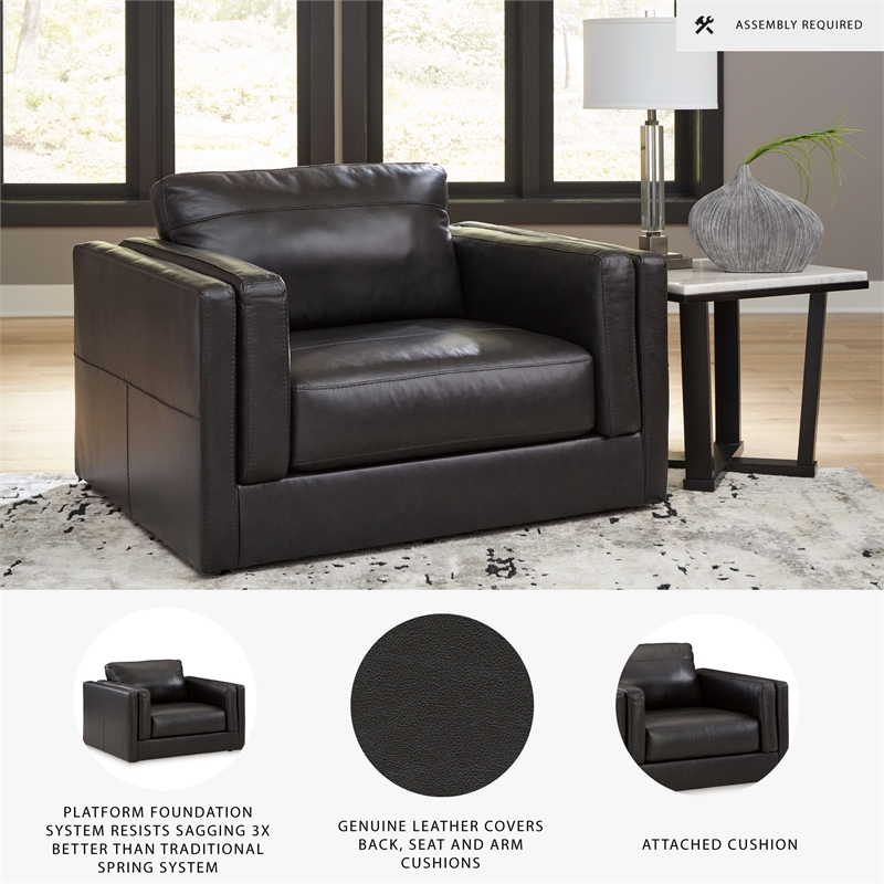 Signature Design by Ashley Amiata Onyx Oversized Chair