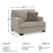 Signature Design by Ashley Stonemeade Taupe Oversized Chair