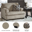 Signature Design by Ashley Stonemeade Taupe Oversized Chair