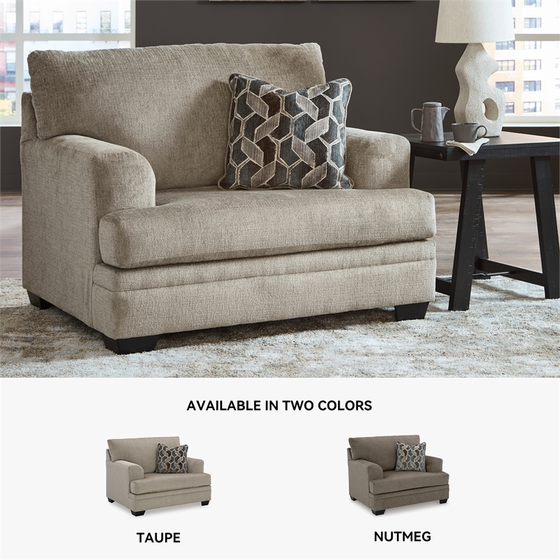 Signature Design by Ashley Stonemeade Taupe Oversized Chair