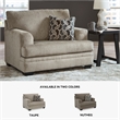 Signature Design by Ashley Stonemeade Taupe Oversized Chair