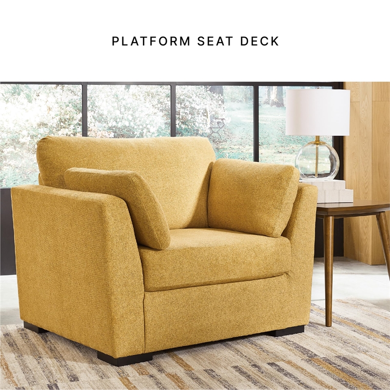 Signature Design by Ashley Keerwick Yellow Oversized Chair