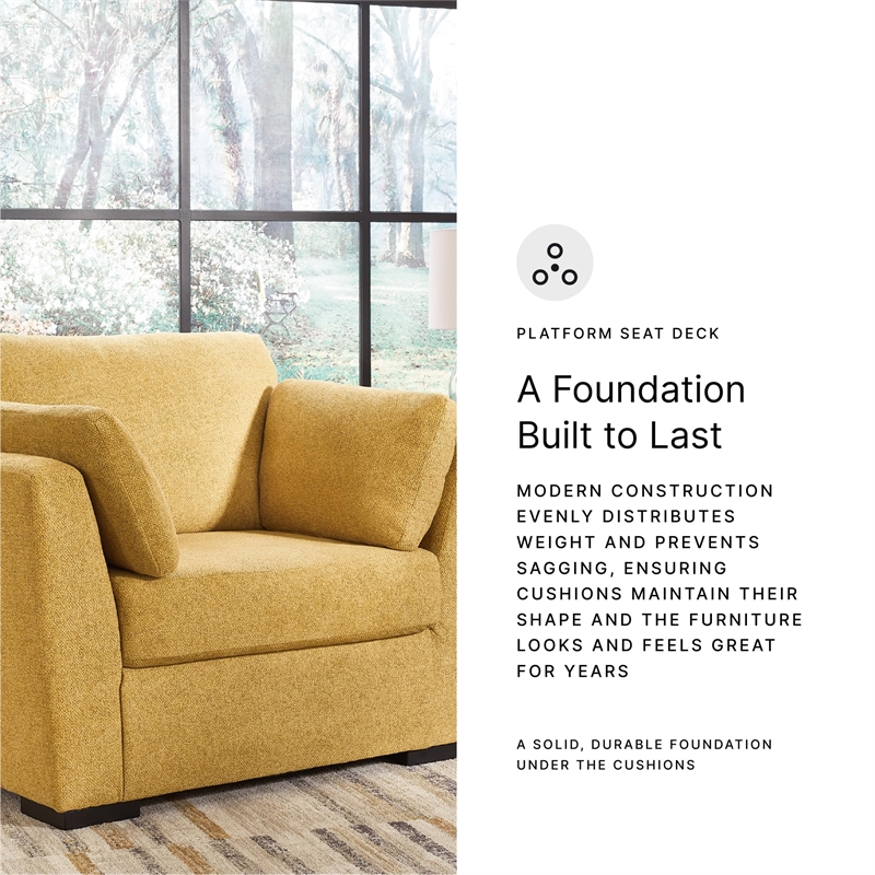 Signature Design by Ashley Keerwick Yellow Oversized Chair