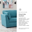 Signature Design by Ashley Keerwick Blue Oversized Chair