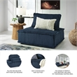 Signature Design by Ashley Bales Navy Accent Chair