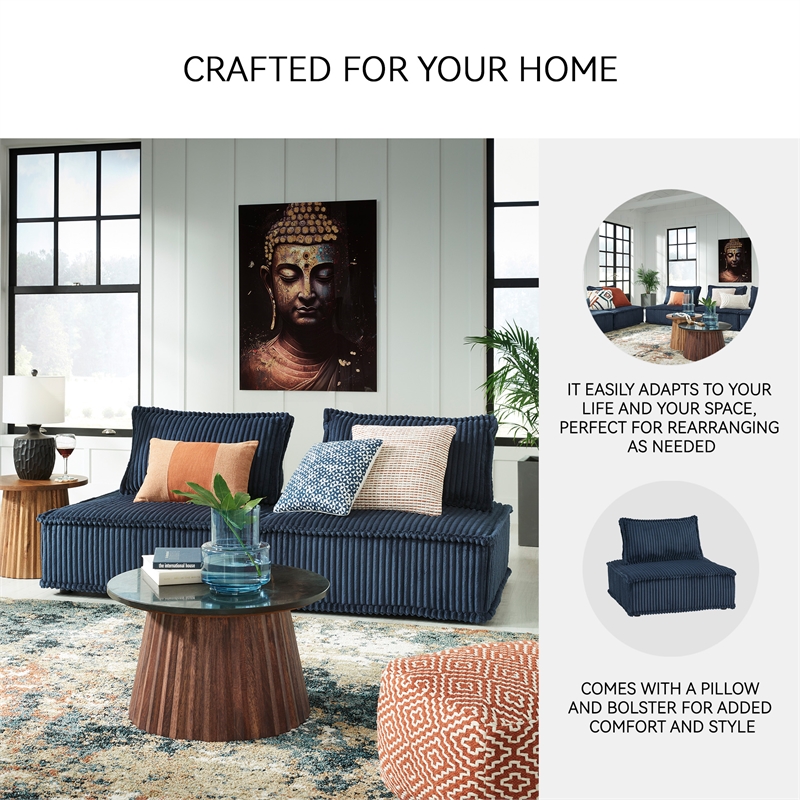 Signature Design by Ashley Bales Navy Accent Chair