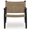 Signature Design by Ashley Halfmore Black & Natural Accent Chair