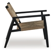 Signature Design by Ashley Halfmore Black & Natural Accent Chair