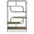 Signature Design by Ashley Jaddon Brown & Antique Silver Bookcase