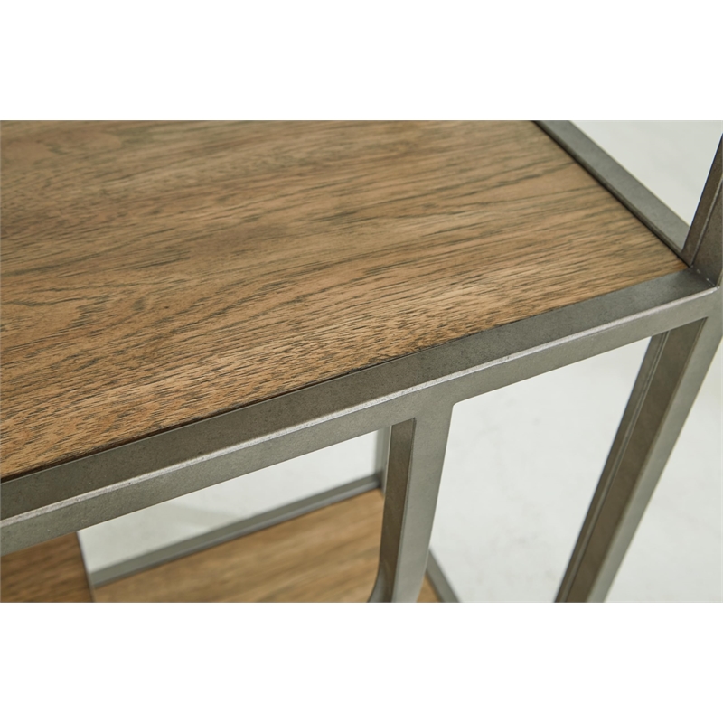 Signature Design by Ashley Jaddon Brown & Antique Silver Bookcase