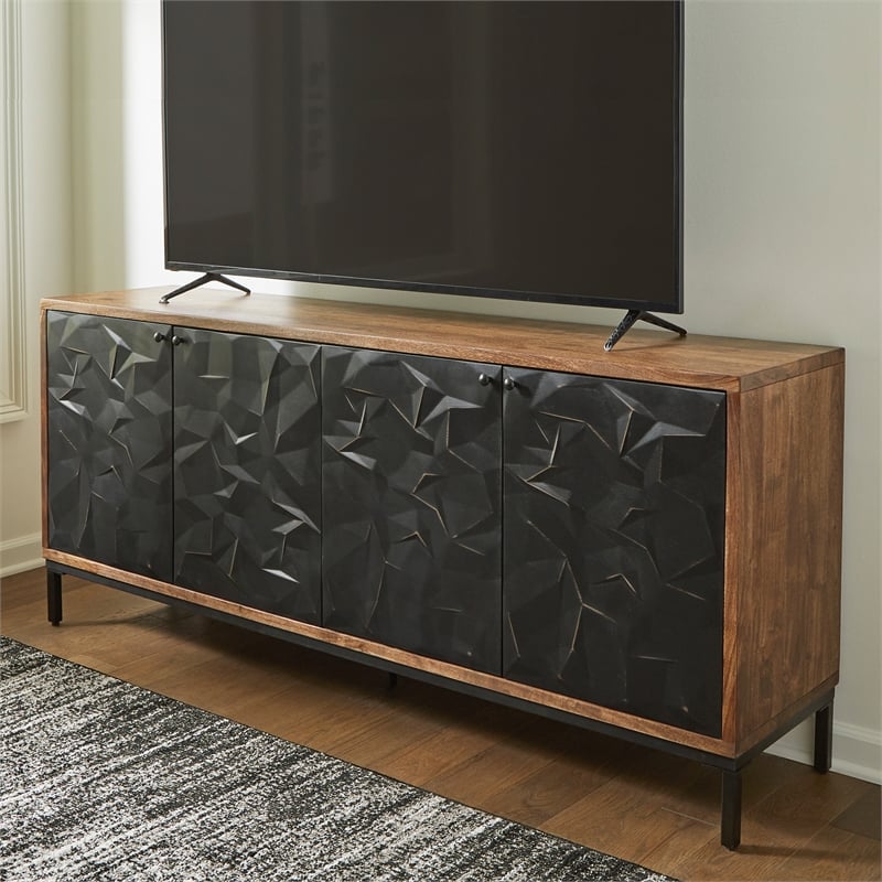 Signature Design by Ashley Dorannby Black & Brown Accent Cabinet