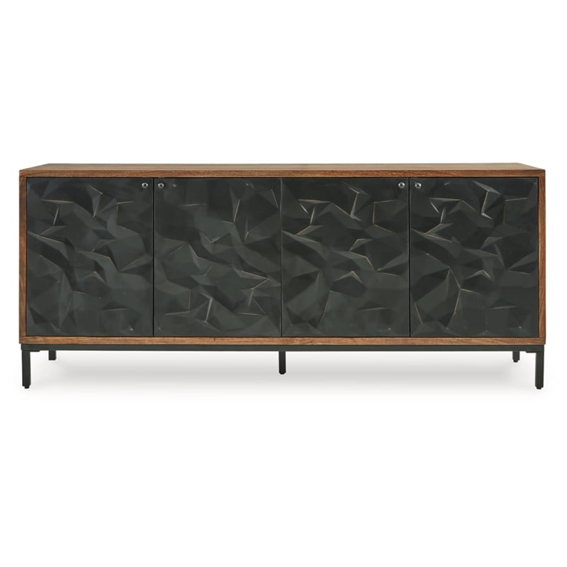 Signature Design by Ashley Dorannby Black & Brown Accent Cabinet