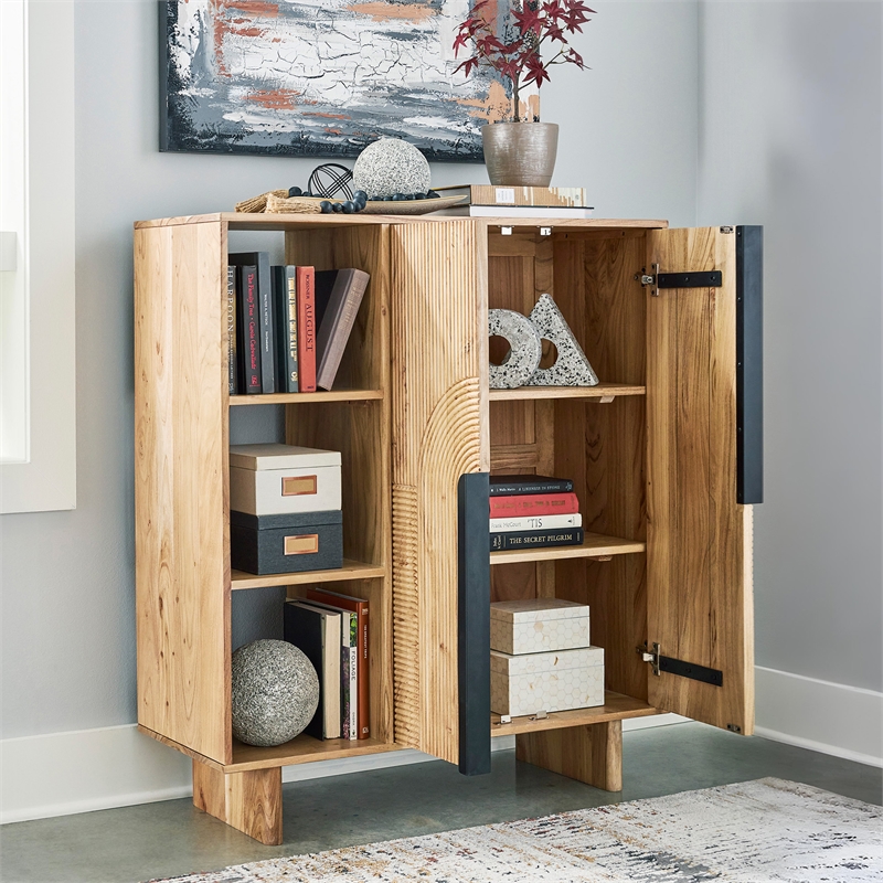 Signature Design by Ashley Kierwell Natural Accent Cabinet