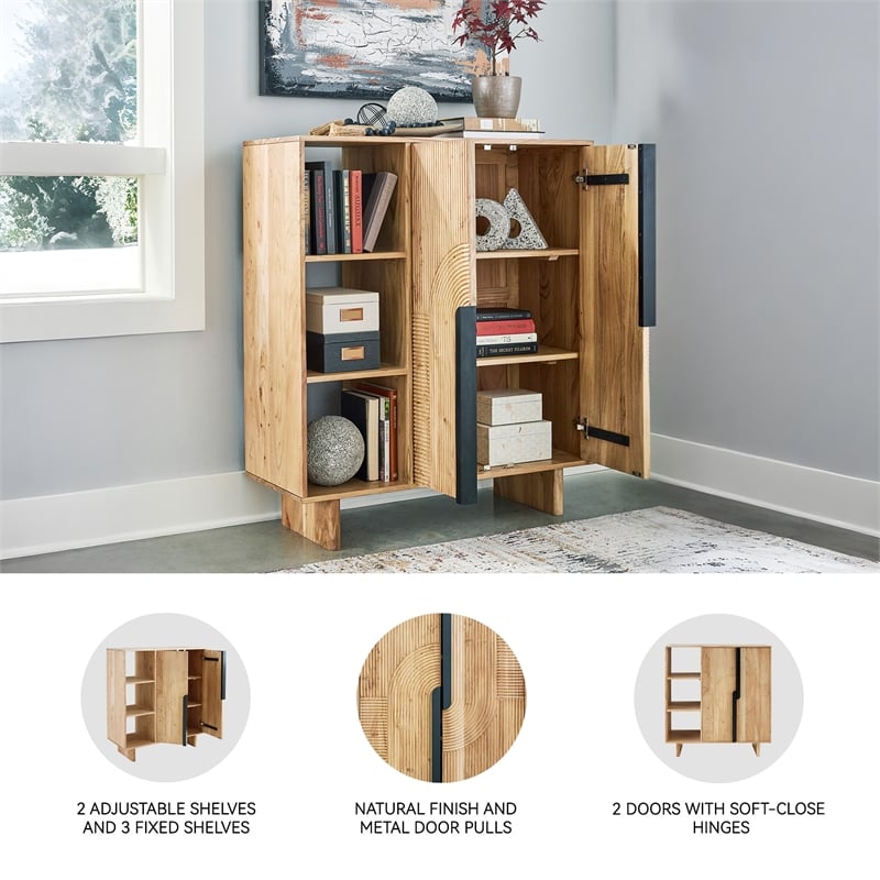 Signature Design by Ashley Kierwell Natural Accent Cabinet