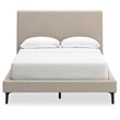 Signature Design by Ashley Cielden Beige Full Upholstered Bed with Roll Slats