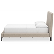 Signature Design by Ashley Cielden Beige Full Upholstered Bed with Roll Slats