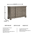 Ashley Furniture Lexorne Gray Dresser