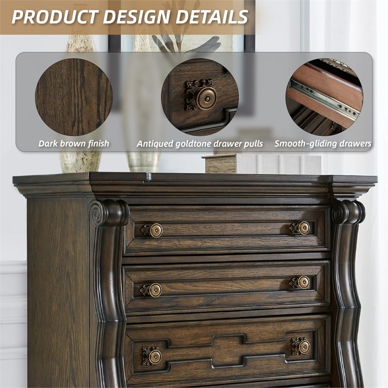 Ashley Furniture Maylee Brown Chest of Drawers
