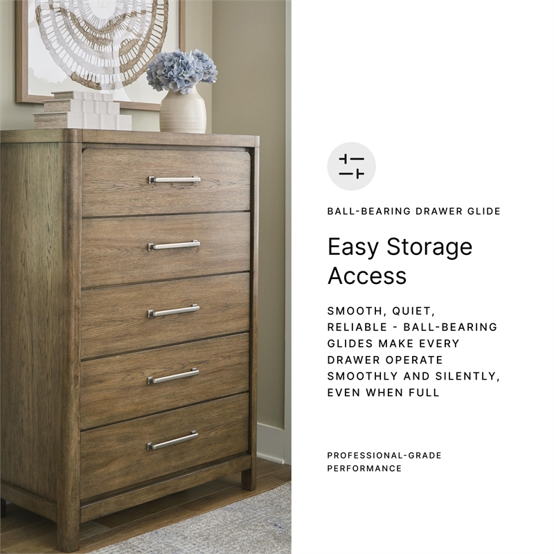 Ashley Furniture Cabalynn Light Brown Chest of Drawers