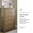 Ashley Furniture Cabalynn Light Brown Chest of Drawers